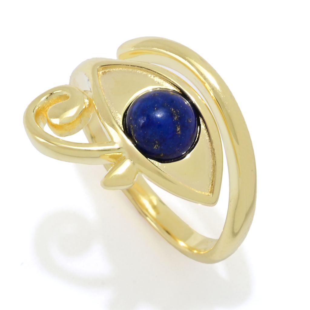 passport-to-egypt-18k-gold-plated-6mm-round-lapis-eye-of-horus-wrap-ring