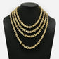 VOGA Collection 18K Gold Electroform Choice of Length Box Link Necklace