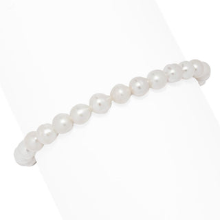 Perlaviva 18K Gold Plated 6-6.5mm Baroque Cultured Pearl Bracelet
