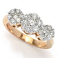 14K Gold Polished 1.00ctw Round Diamond Ring, 4.5 grams