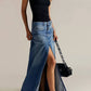 Free People - Come As You Are Denim Maxi Skirt