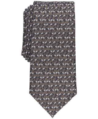 Alfani Men's Slim Neat Tie - Leaf Pattern