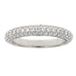 Cubic Zirconium Wedding Band Ring Sterling Silver