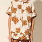 Kivari - Inza Print With Rick-rack Trim Details Shirt