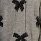 2.7 August Apparel - Chunky Cardigan with Beaded Big Bow