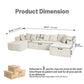 Modular U Shaped Sectional Sofa
