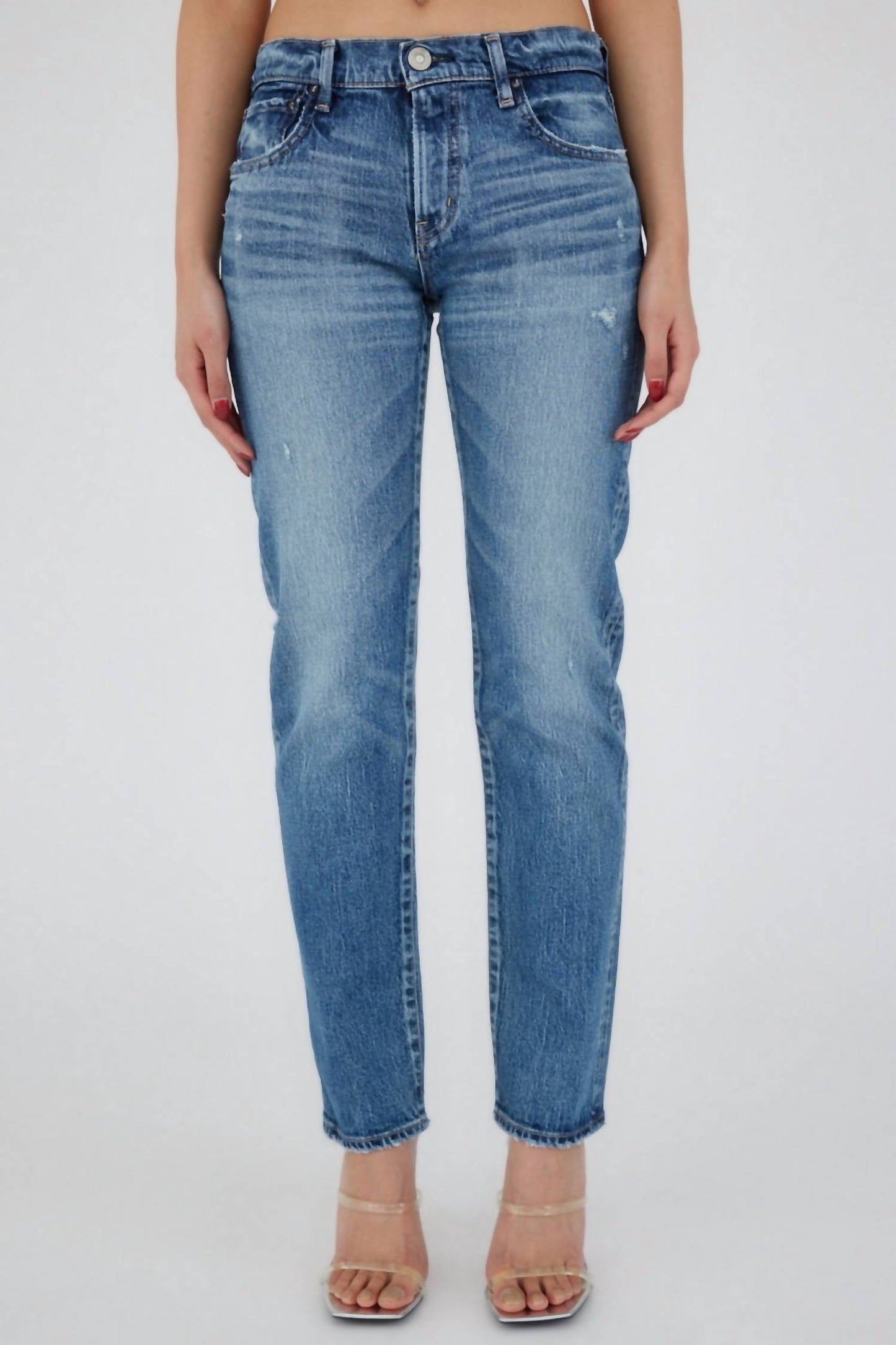 Moussy - Women's Mallard Slim Straight Mid-rise Jeans