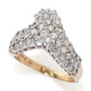 14K Gold Polished 1.00ctw Round Diamond Ring, 3.8 grams