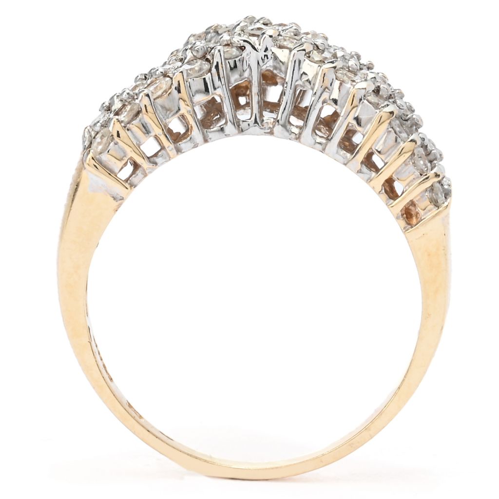 14K Gold Polished 1.00ctw Round Diamond Ring, 3.8 grams