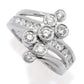 14K White Gold 1.00ctw Bezel & Channel Set Diamond Ring