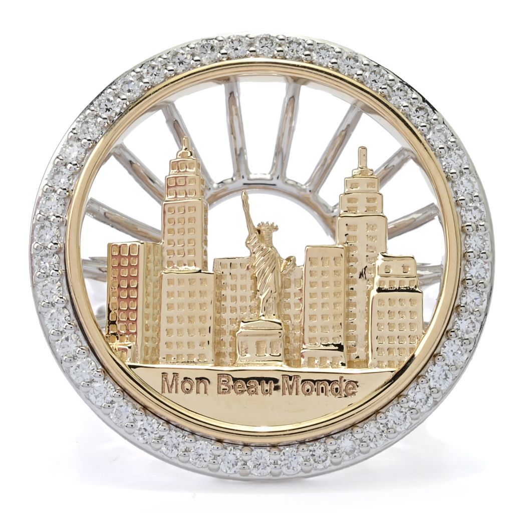 Sonia Bitton Galerie de Bijoux 14K Gold 0.50ctw Diamond "Mon Beau Monde" Ring