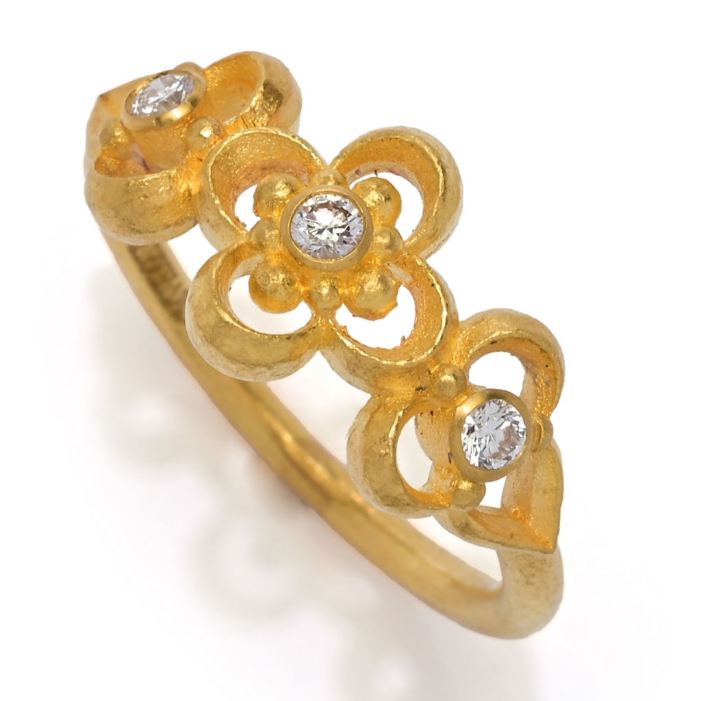 cevherun-24k-gold-satin-diamond-accent-triple-quadrant-filigree-ring