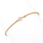 Stefano Oro 14K Gold Semi-Solid Choice of Size "Raffinato Rope" Chain Bracelet