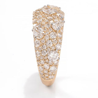 Cocci Collection 14K Gold 1.90ctw Multi Shape Diamond Ring, 3.7 grams