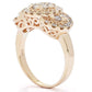 Morris & David Choice of 14K Gold 1.01ctw Diamond Trinity Halo Ring