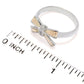 Artisan Silver by Samuel B. 18K Gold Accented White Topaz Bow Ring