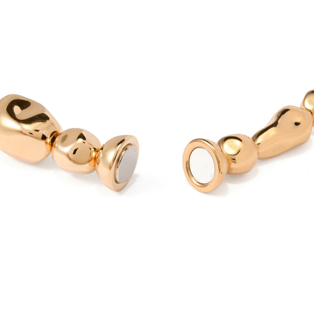 VOGA Collection 18K Gold Electroform Mixed Bead 18" Necklace