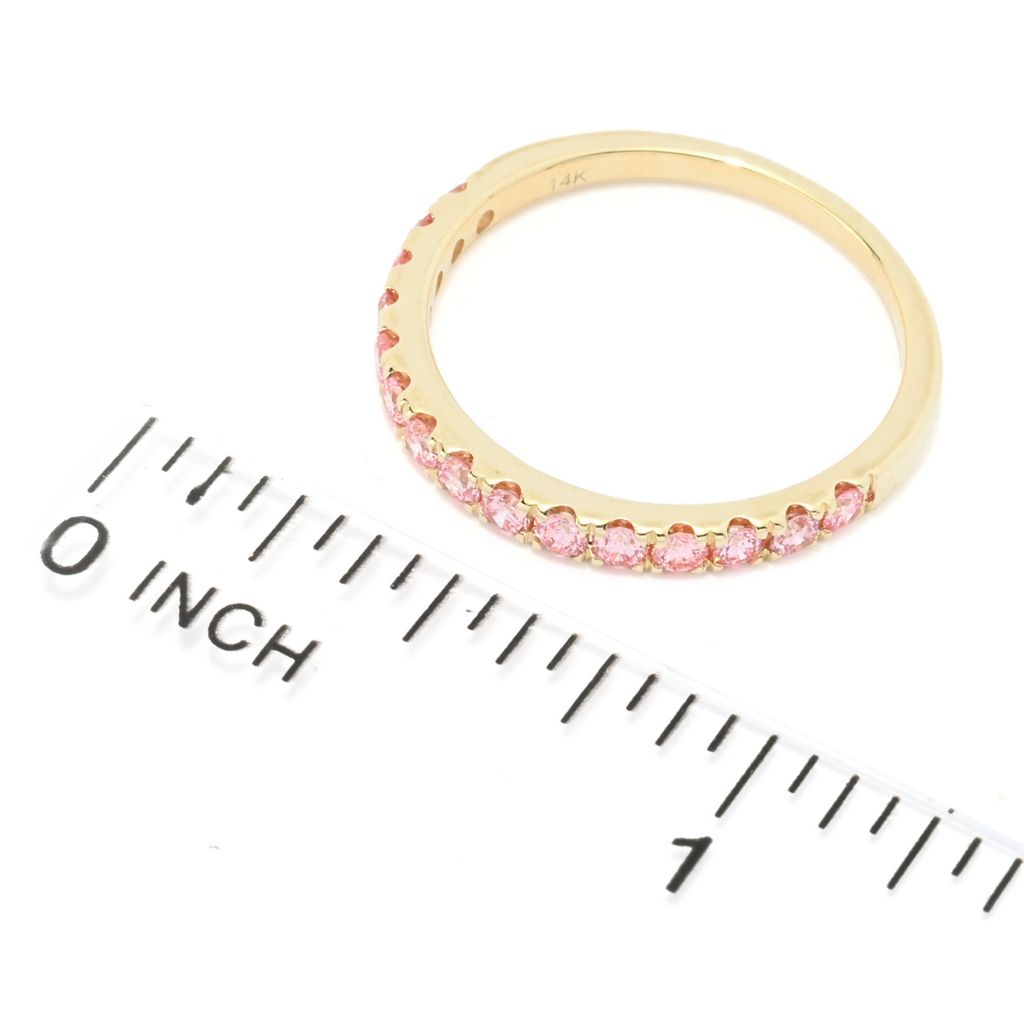 LuxeHue 14K Gold 0.50ctw Choice of Pink or Yellow Lab Grown Diamond Ring