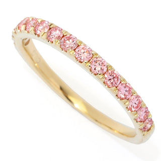 LuxeHue 14K Gold 0.50ctw Choice of Pink or Yellow Lab Grown Diamond Ring