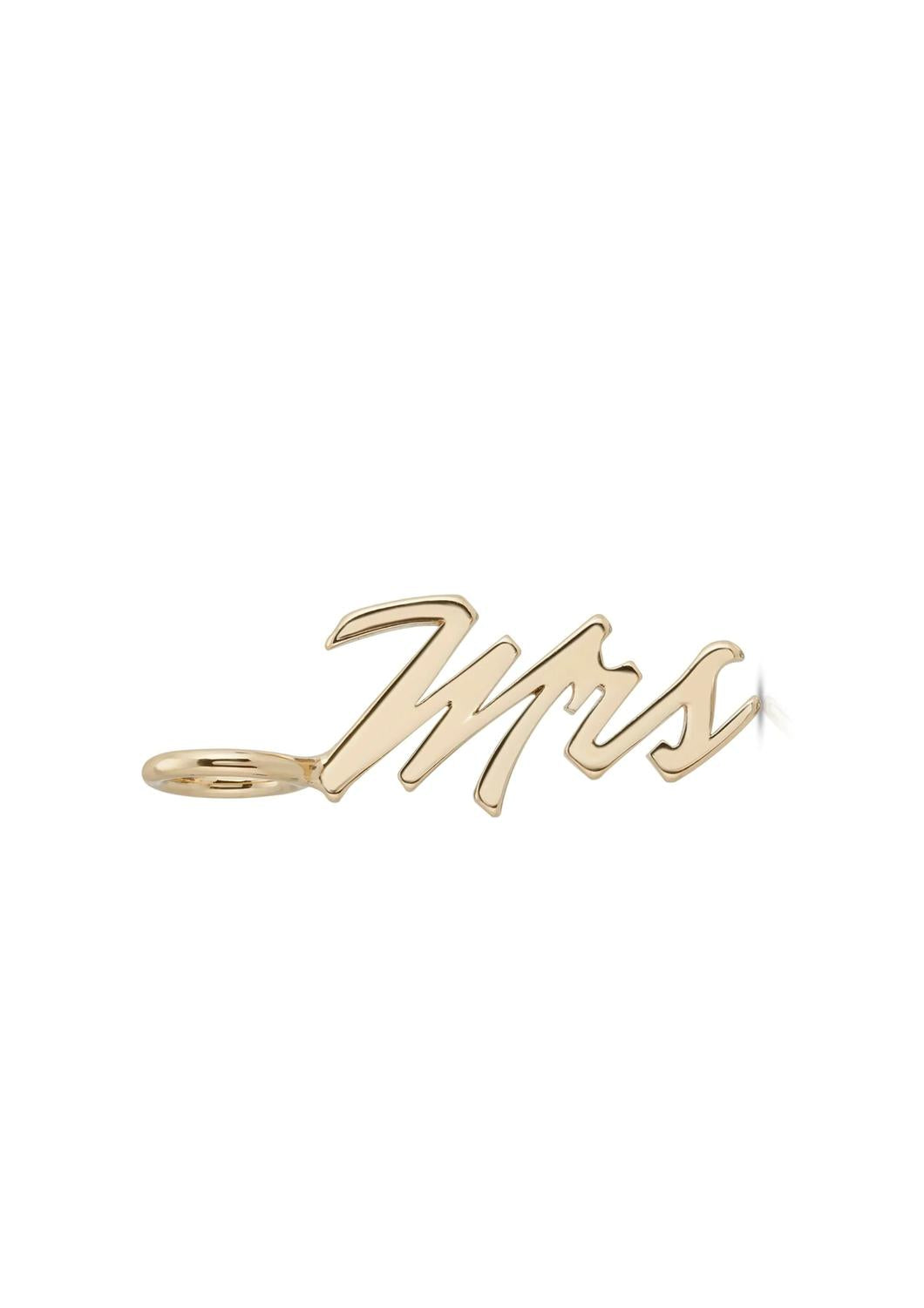 Eklexic - Women's Script Mrs Pendant