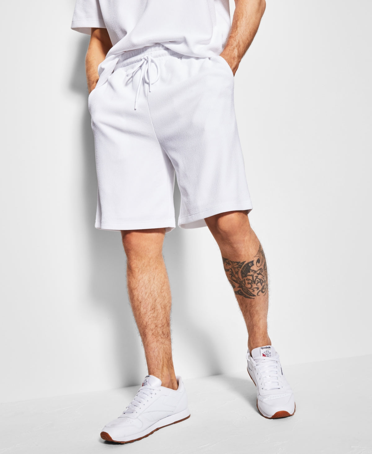 mens-relaxed-fit-textured-ottoman-stripe-drawstring-shorts