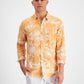 Men's Andy Print Linen Button-Down Shirt