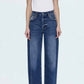 Pistola - Tate High Rise Bowed Wide Leg Jean