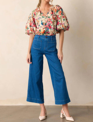 Spanx - Cropped Wide Leg Jeans