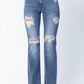 Judy Blue - Destroyed Straight Mid Rise Jeans