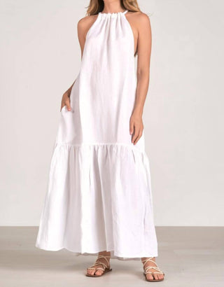 Elan - Tiered High Neck Maxi Dress
