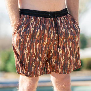 Old South Apparel - Bark Camo Lined Swim Trunks