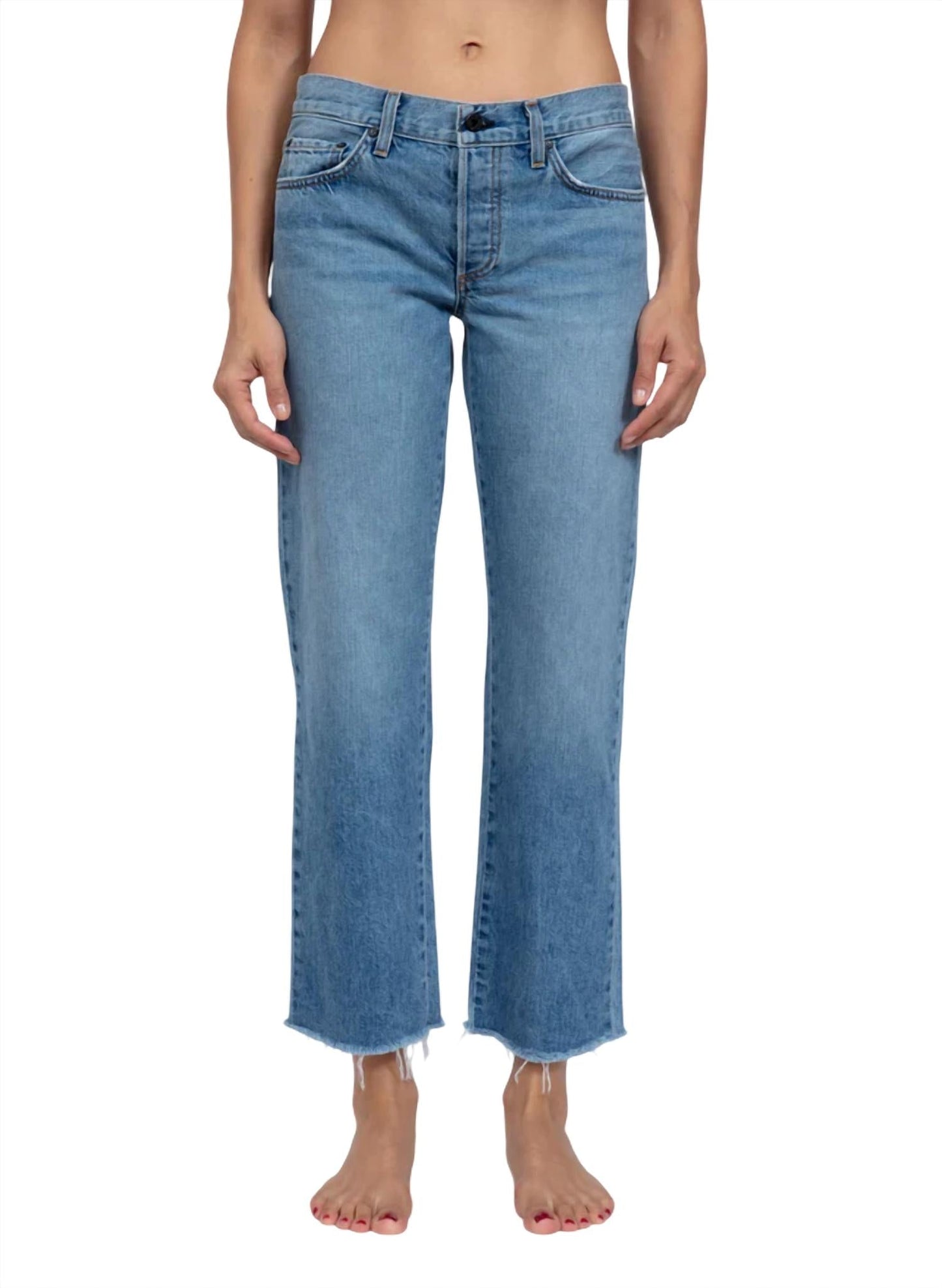 Askk Ny - Low Rise Straight Jeans