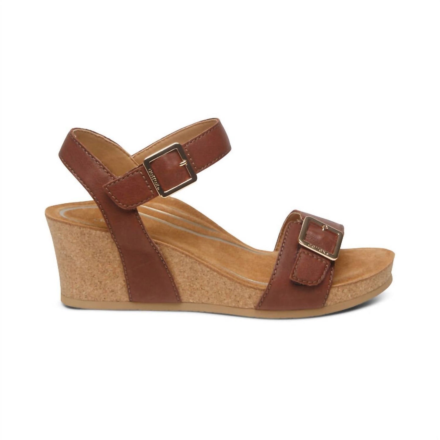 Aetrex - LEXA QUARTER STRAP WEDGE SANDAL