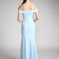Fiesta Fashion - Off The Shoulder Long Bridesmaids Maxi Dress