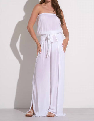 Elan - Strapless Wide Leg Jumpsuit