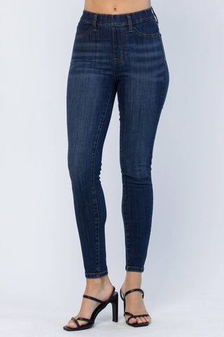 Judy Blue - High Waist Patch Pocket Pull-on Skinny Jeans