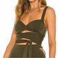 Michael Costello - Levi Crop Wrap Top