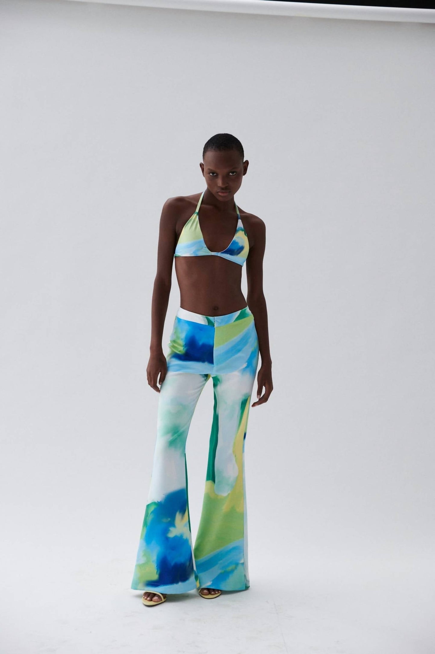 Nelblu - Tallo High-waisted Flared Leg Pants