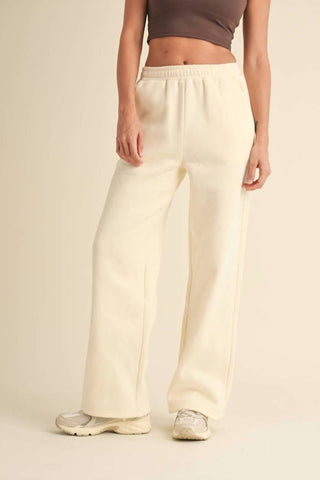 Kimberly C - Cozy Fleece Wide Leg Sweatpants
