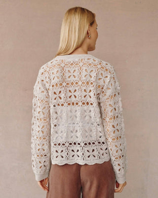 Bella Dahl - Crochet Crew Neck Sweater