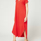 Entro - Everyday Pocket Maxi Dress, Tangerine