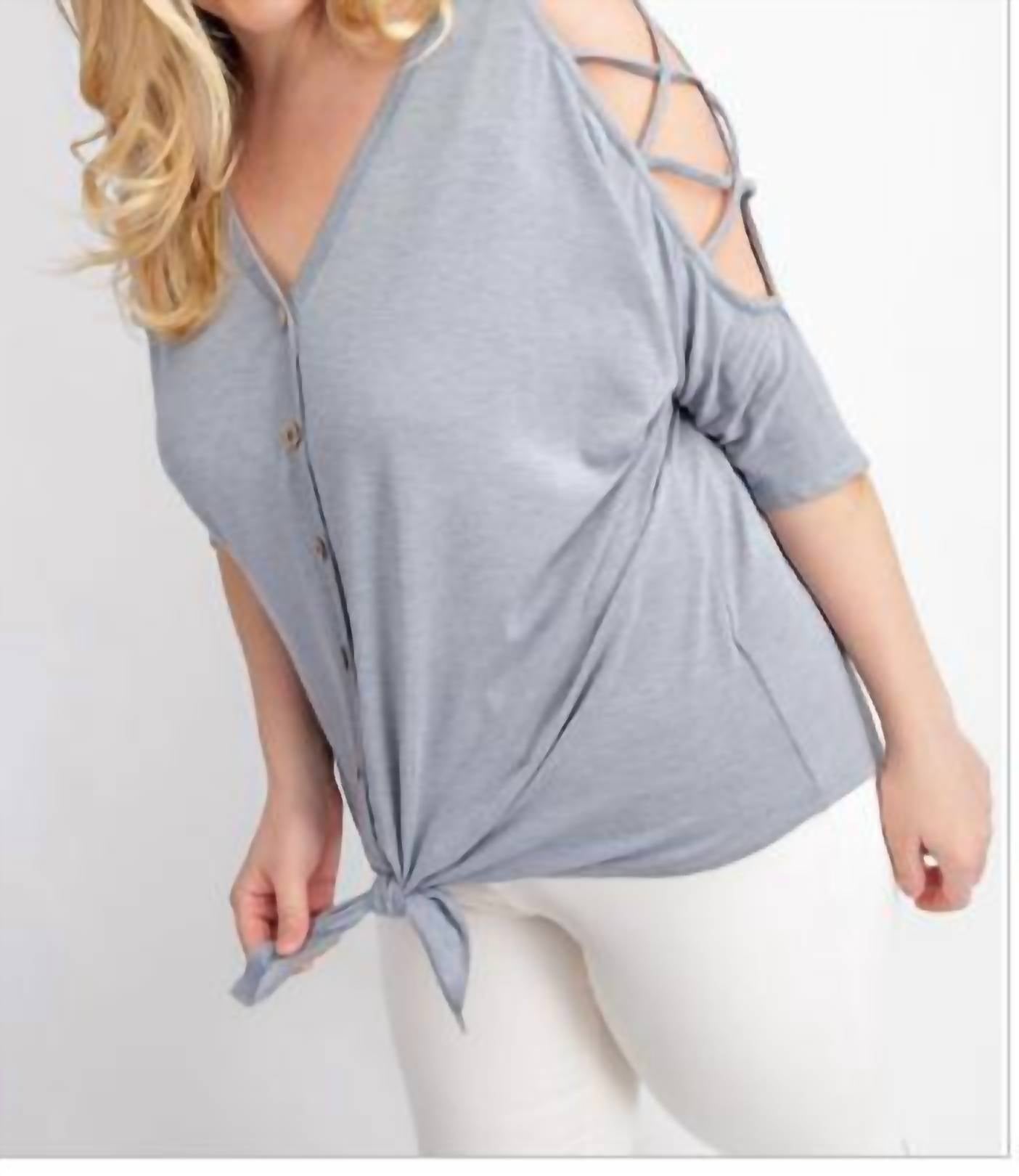 143 Story - OPEN SHOULDER TOP