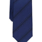 Alfani Men's Navy Trinity Stripe Slim Tie