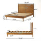Okioki Mid-Century Wood Bed