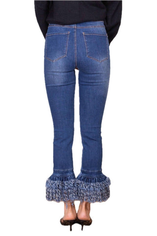 Before You Collection - Boho Frayed Bottom Jeans