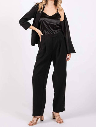 Trendsi - GeeGee High-Waisted Pleated Pants