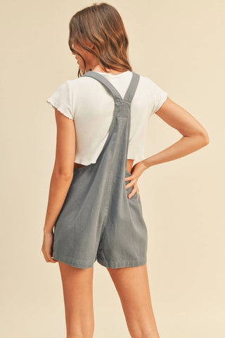 Miou Muse - Late For Class Romper Overalls