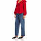 Fifteen Twenty - Rita V-neck Ruffle Blouse