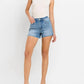 Vervet By Flying Monkey - High Rise Side Slit A Line Shorts