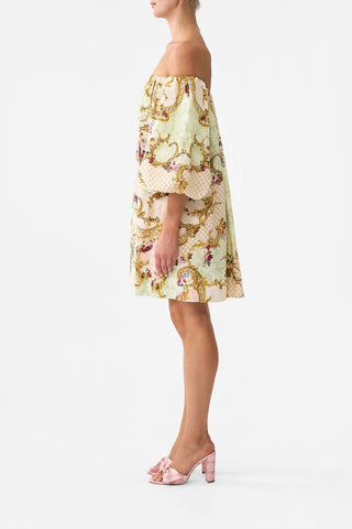 Camilla - Off Shoulder Puff Mini Dress